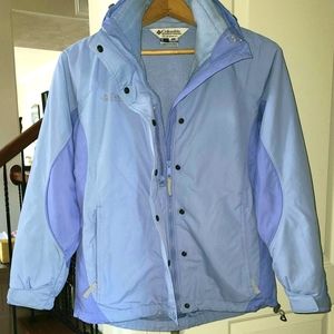 Columbia Sportswear Women's 3 in 1 Ski Jacket size S, powder blue